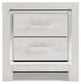 Altyra Two Drawer Night Stand