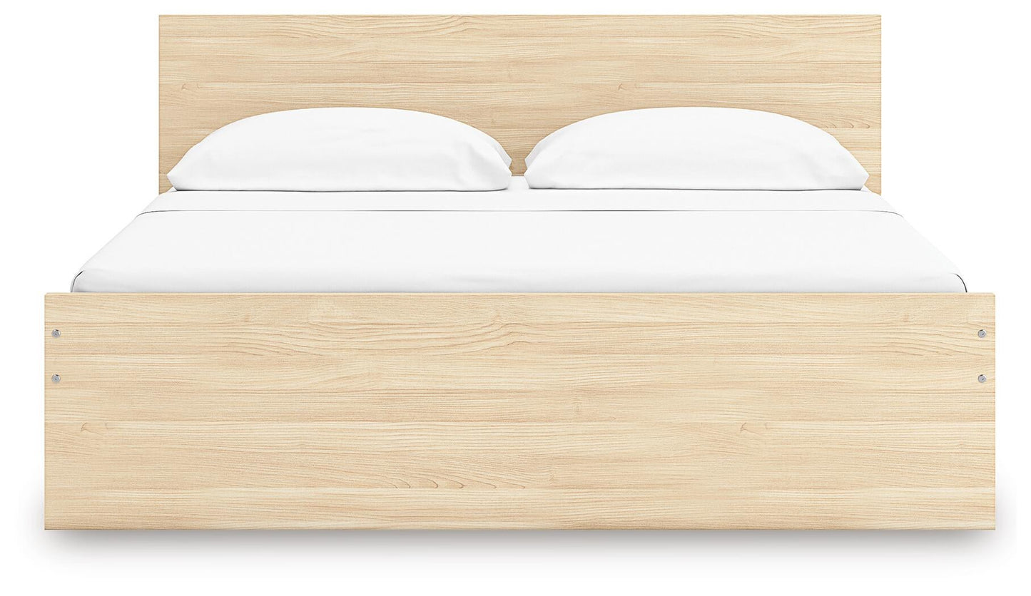 Onita King Panel Platform Bed with 2 Side Storage