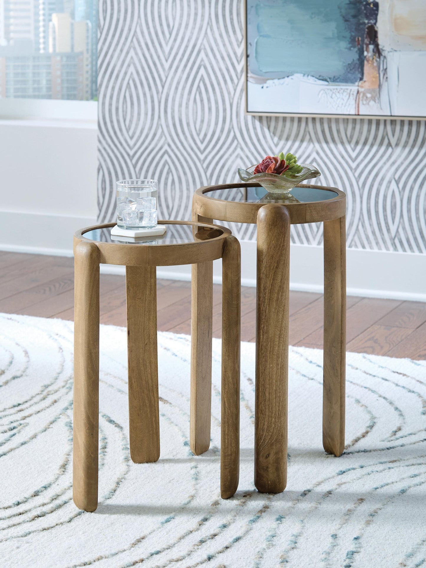 Jossor Accent Table Set (2/CN)