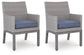 Half Moon Beach Arm Chair With Cushion (2/CN)