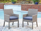 Half Moon Beach Arm Chair With Cushion (2/CN)