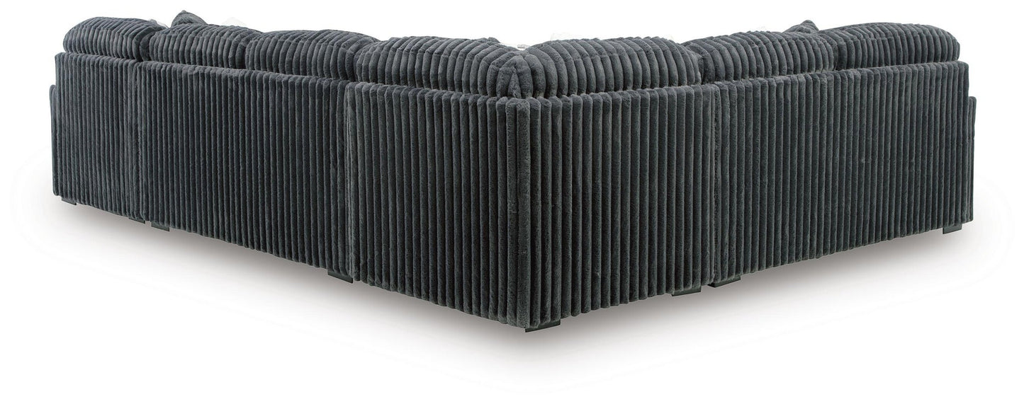 Midnight-Madness 4-Piece Sectional with Chaise