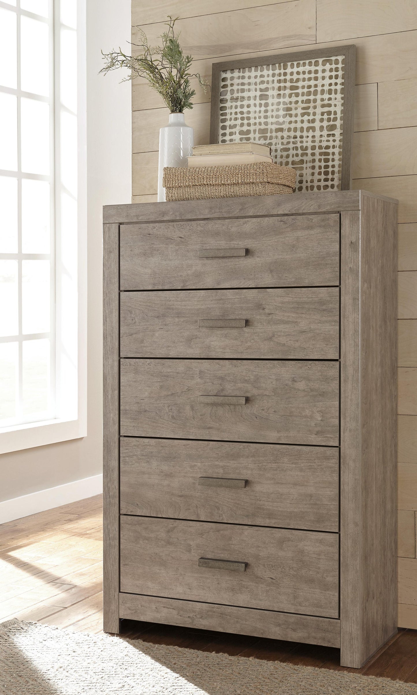 Culverbach Full Panel Bed, Dresser, Mirror, Chest and Nightstand