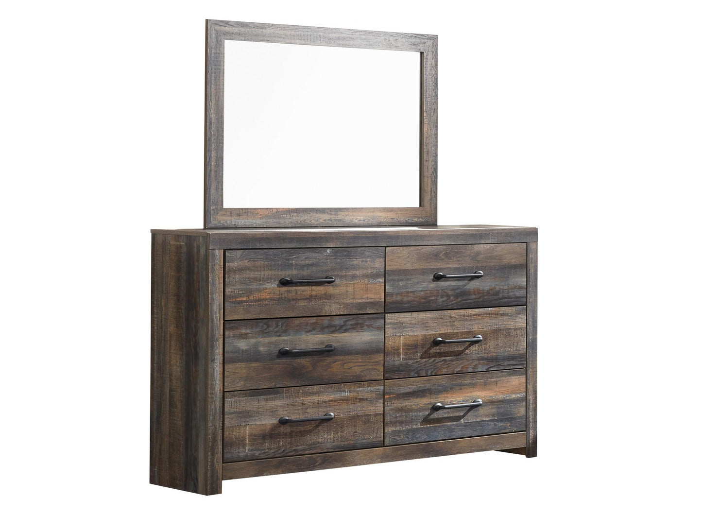 Drystan King Panel Bed, Dresser, Mirror, Chest and Nightstand