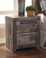 Derekson Twin Panel Headboard Bed with Mirrored Dresser, Chest and Nightstand