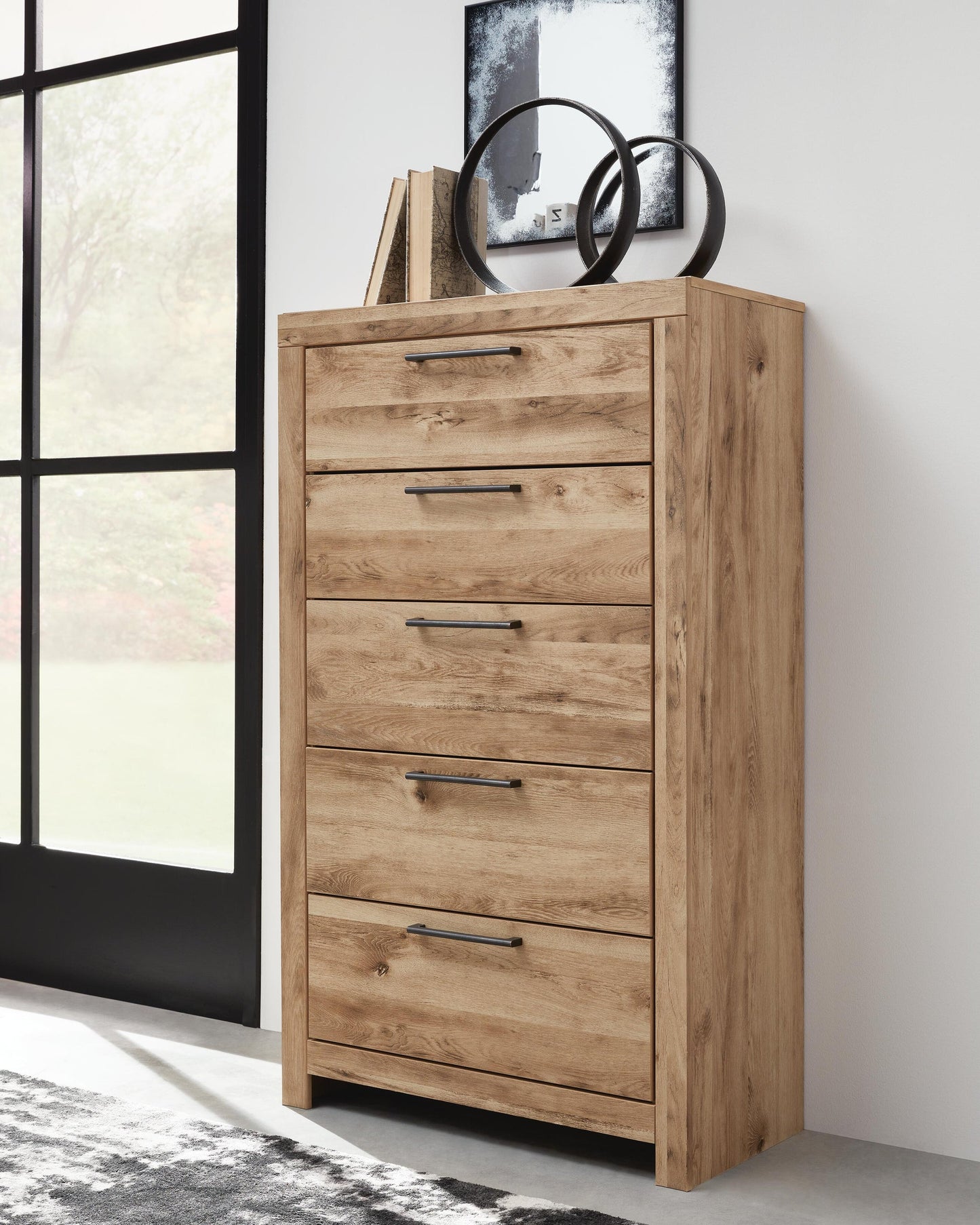 Hyanna King Panel Headboard, Dresser, Mirror, Chest and Nightstand