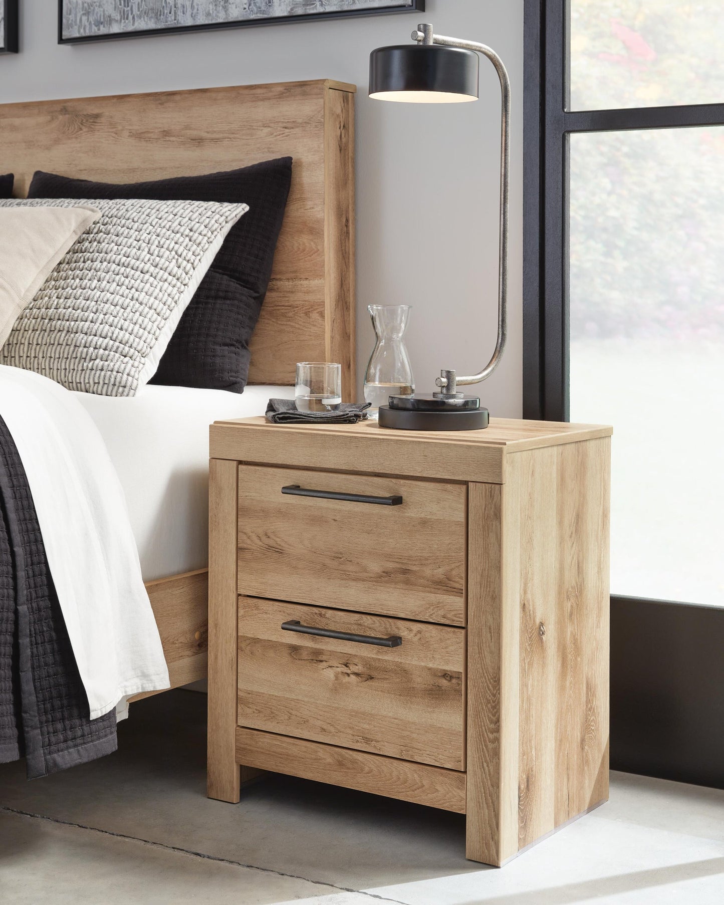 Hyanna Full Panel Headboard, Dresser, Mirror and Nightstand