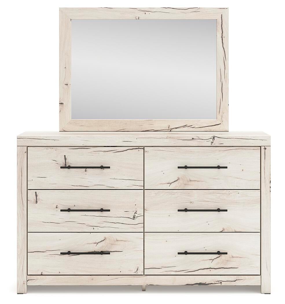 Lawroy Queen Panel Storage Bed, Dresser, Mirror and Nightstand
