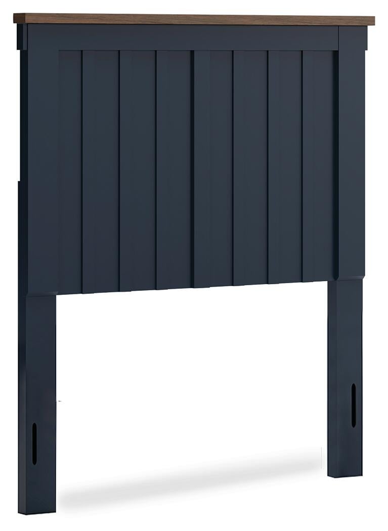 Landocken Twin Panel Headboard, Dresser, Mirror and Nightstand