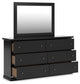 Maribel Queen Panel Bed, Dresser, Mirror and Nightstand