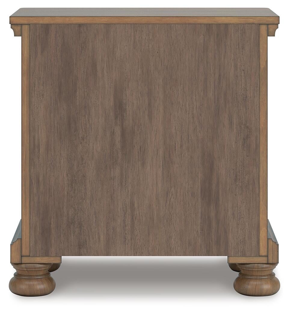 Feddinger California King Storage Sleigh Bed with Mirrored Dresser and Nightstand