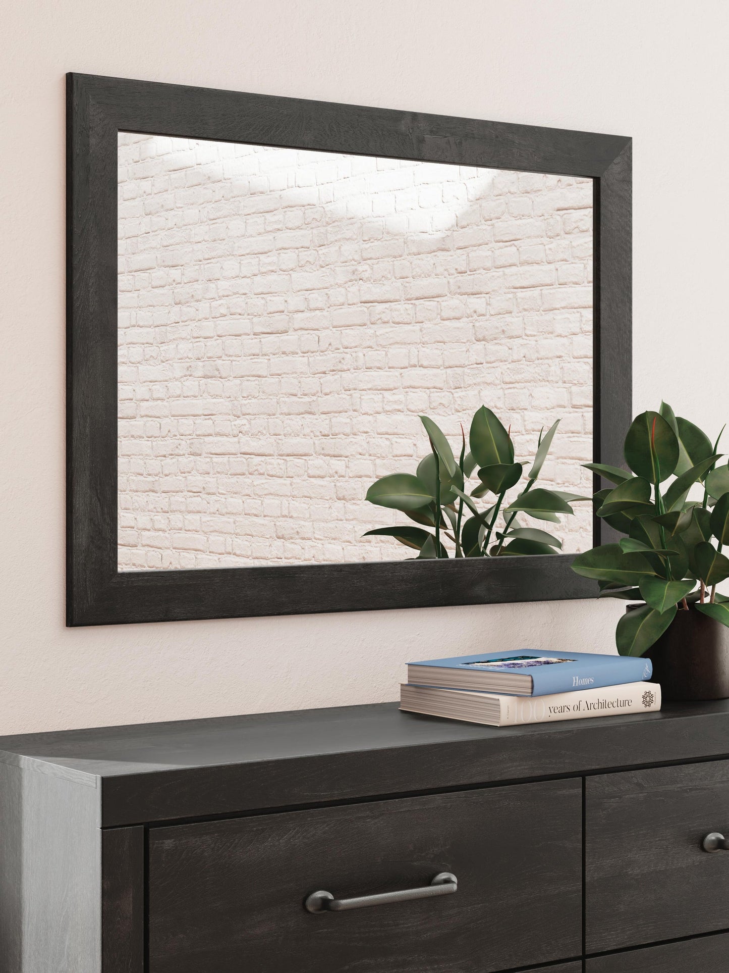 Hollivern King Panel Bed, Dresser and Mirror