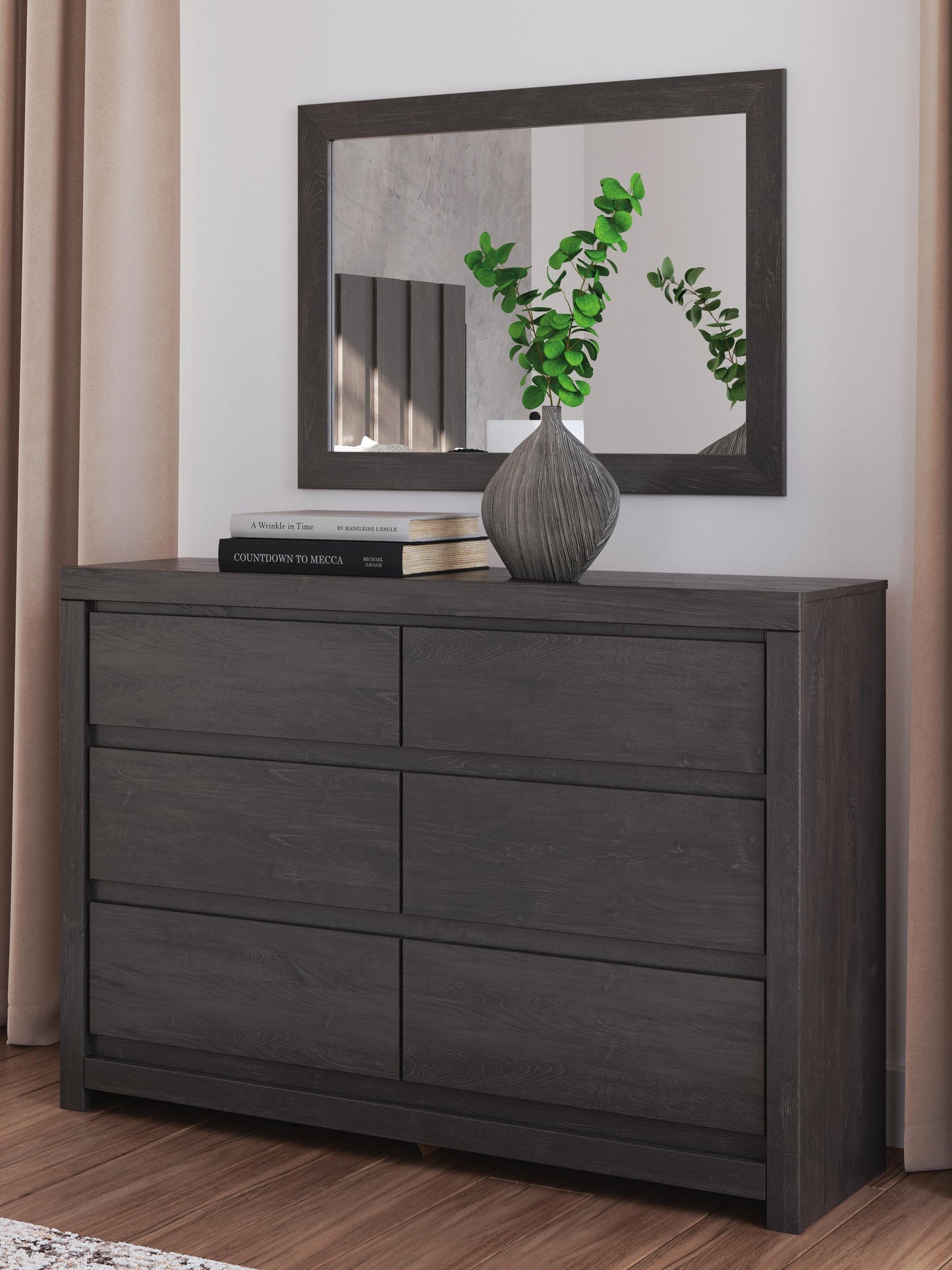 Fraluna Queen Panel Bed, Dresser, Mirror, Chest and Nightstand