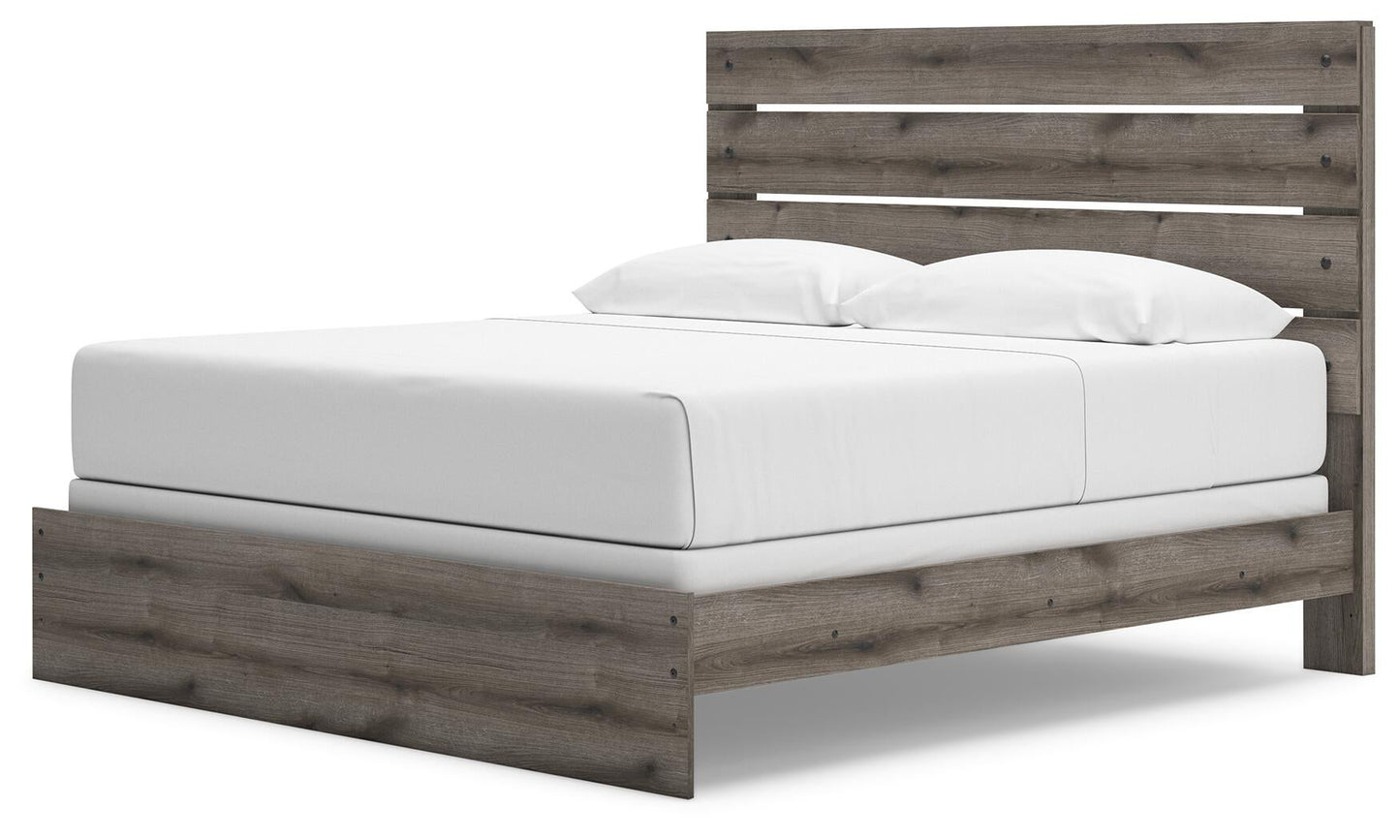 Graystorm King Panel Bed, Dresser and Mirror