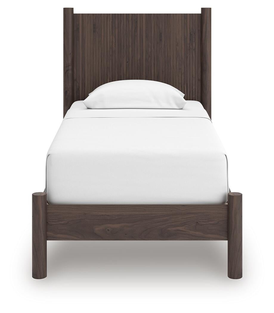 Pamytta Twin Panel Platform Bed, Dresser, Mirror, Chest and Nightstand