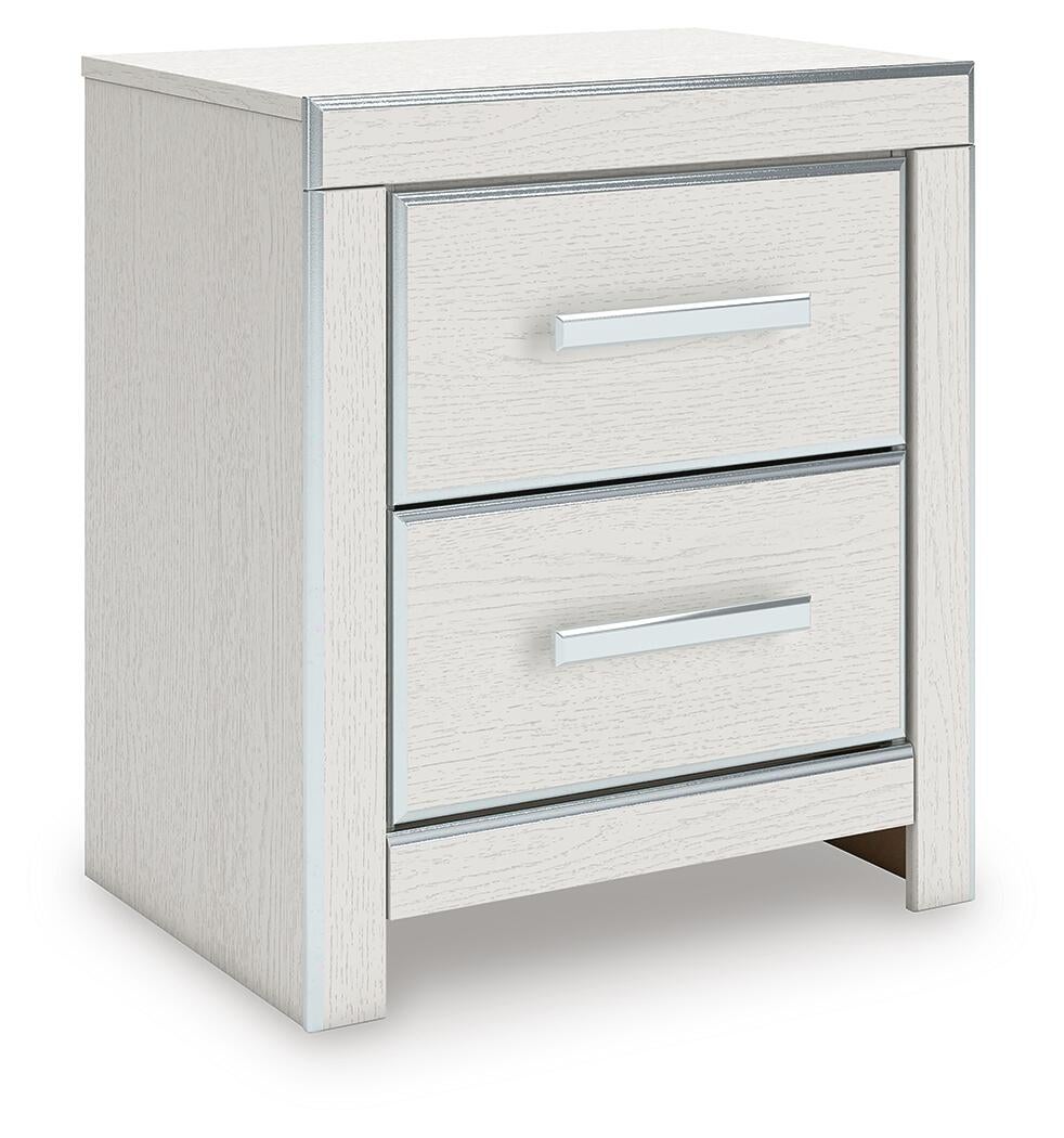 Zuraleus King Upholstered Panel Platform Bed, Dresser, Mirror, Chest and Nightstand