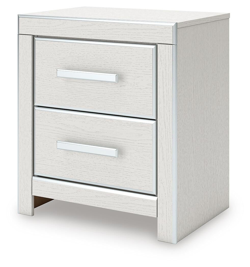 Zuraleus Queen Upholstered Panel Platform Storage Bed, Dresser, Mirror, Chest and Nightstand