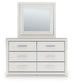 Zuraleus California King Upholstered Bed, Dresser, Mirror and Nightstand