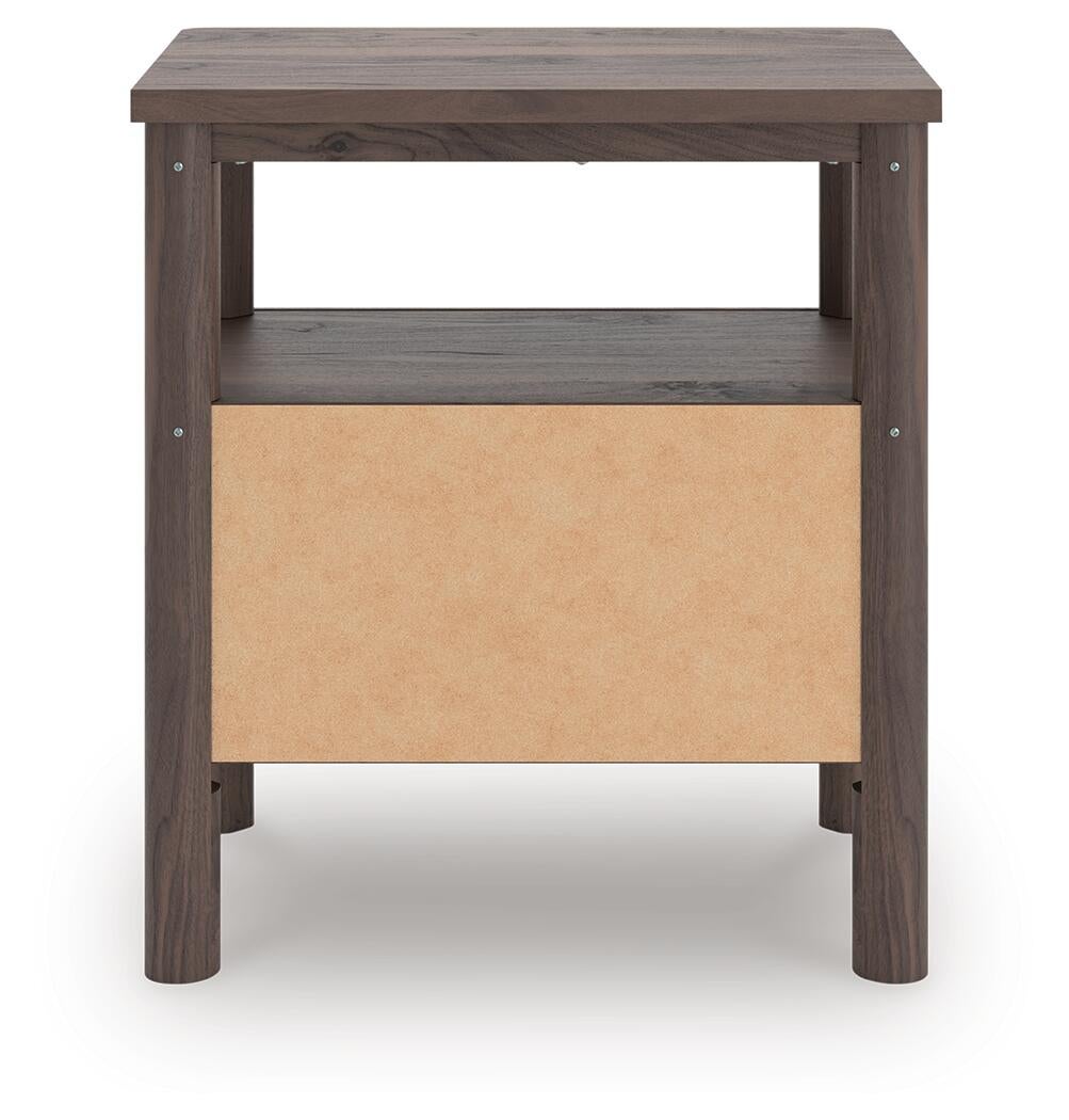 Pamytta Full Upholstered Panel Bed, Dresser, Mirror and Nightstand