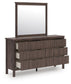 Pamytta King Panel Bed, Dresser, Mirror and Nightstand