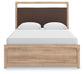 Kinlanni Queen Upholstered Panel Bed, Dresser and Mirror